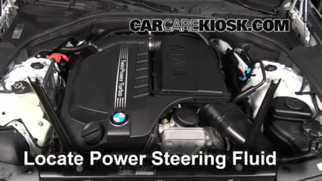 2011 BMW 535i 3.0L 6 Cyl. Turbo Líquido de dirección asistida Controlar nivel de líquido